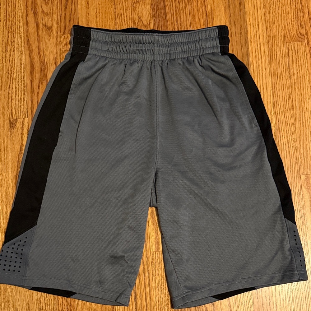 Champs Men's Gray Athletic Shorts with Black Side Panels